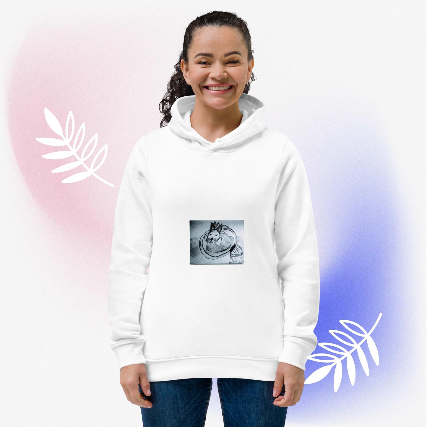 Women's eco fitted hoodie
