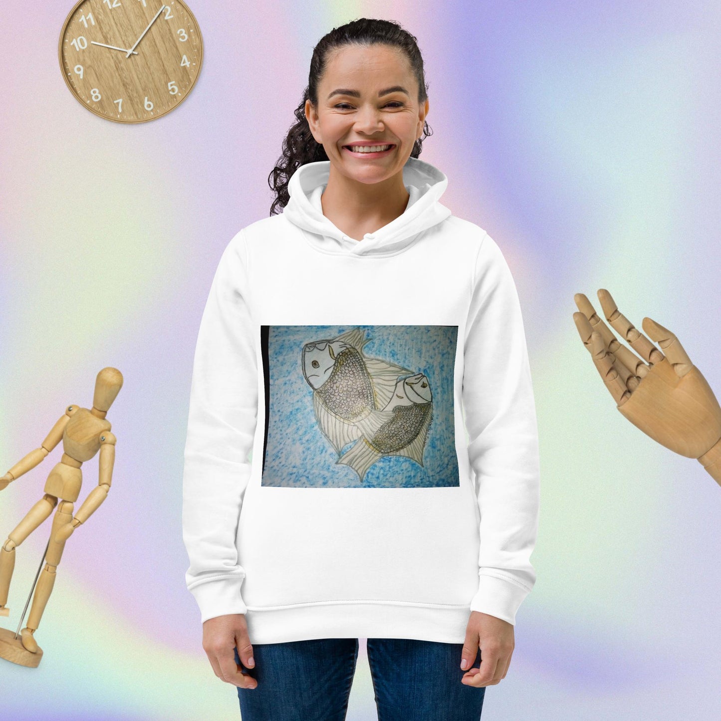 Women's eco fitted hoodie