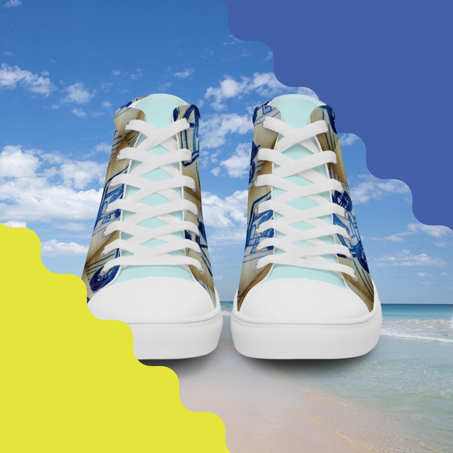 Women’s high top canvas shoes
