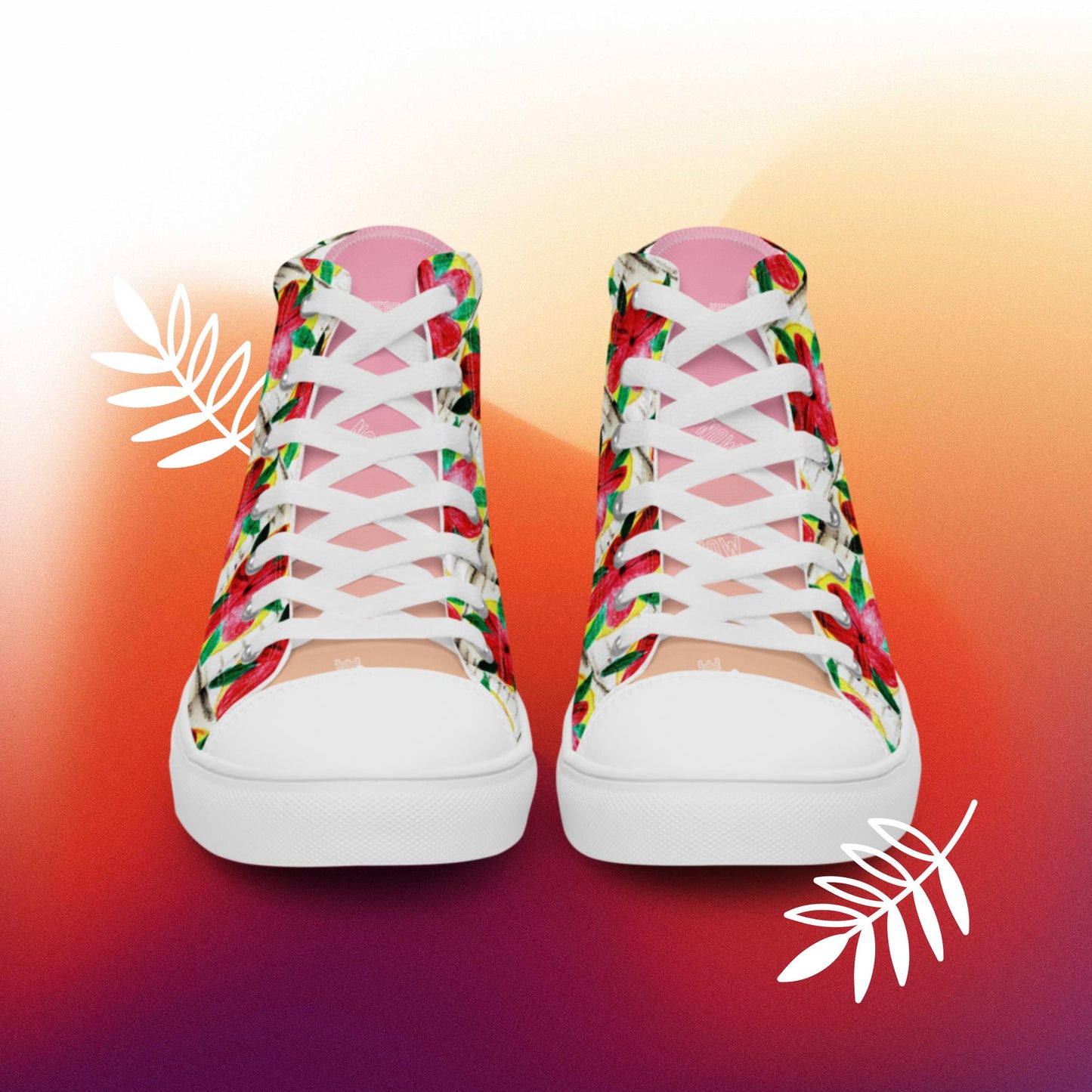 Women’s high top canvas shoes