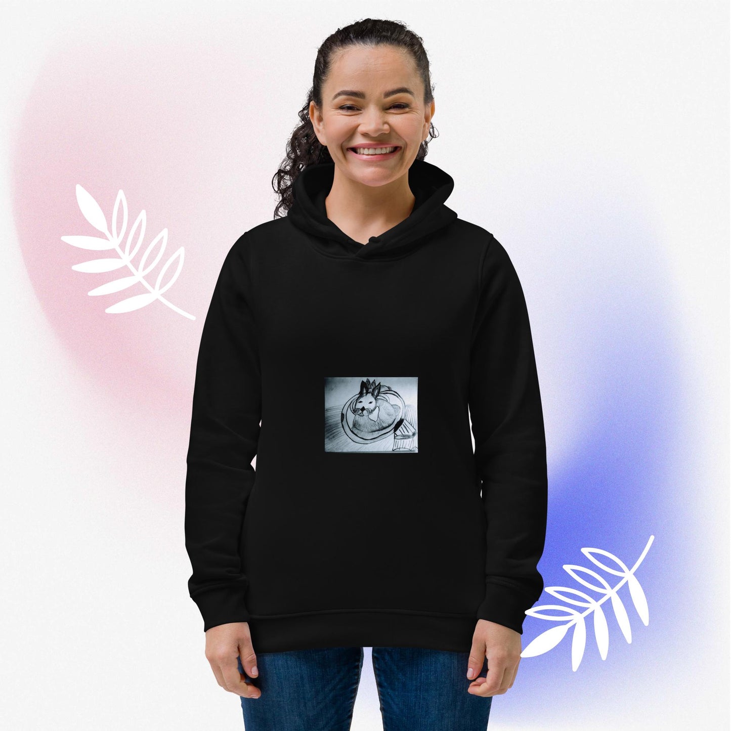 Women's eco fitted hoodie
