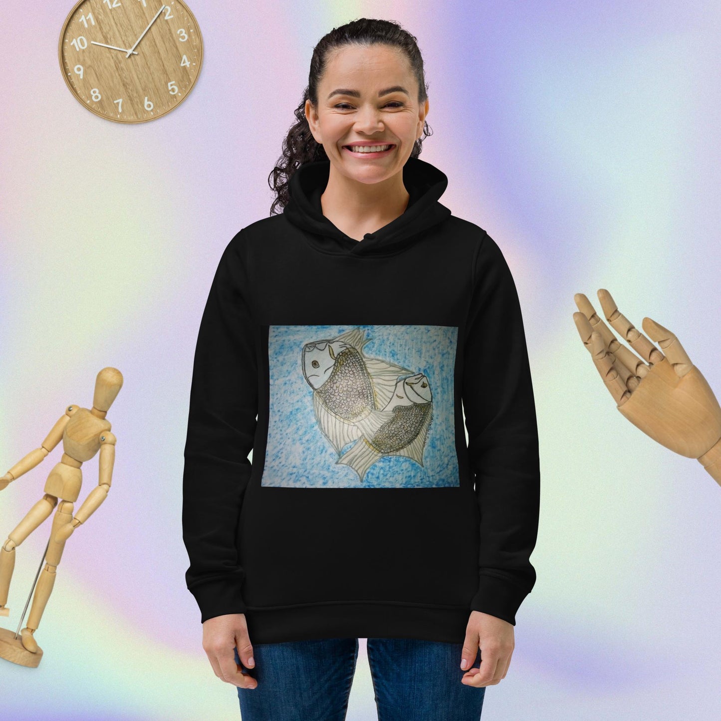 Women's eco fitted hoodie