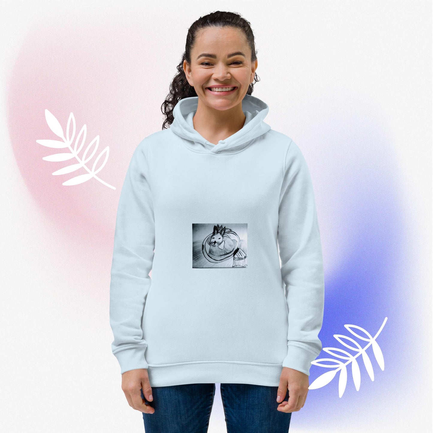 Women's eco fitted hoodie