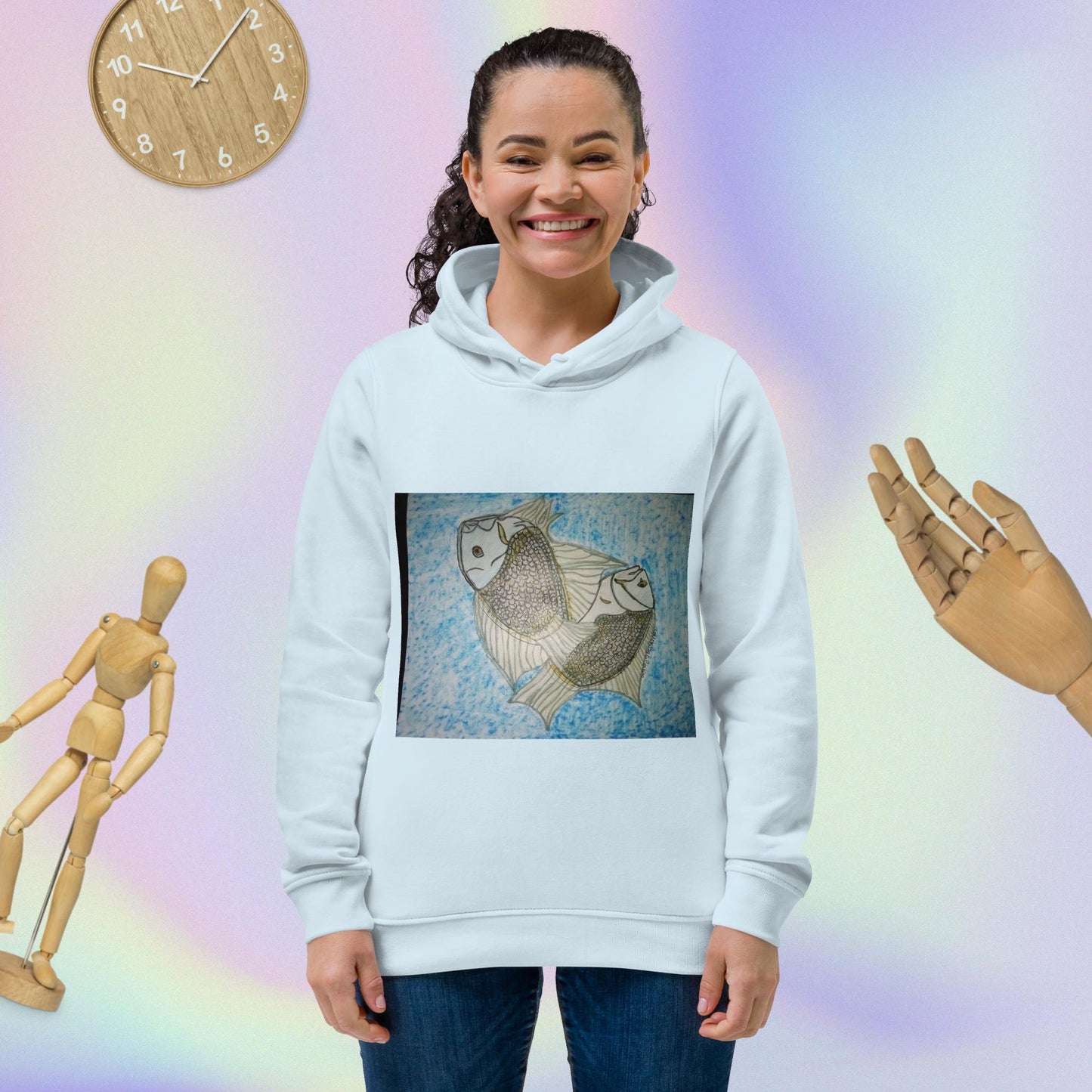 Women's eco fitted hoodie