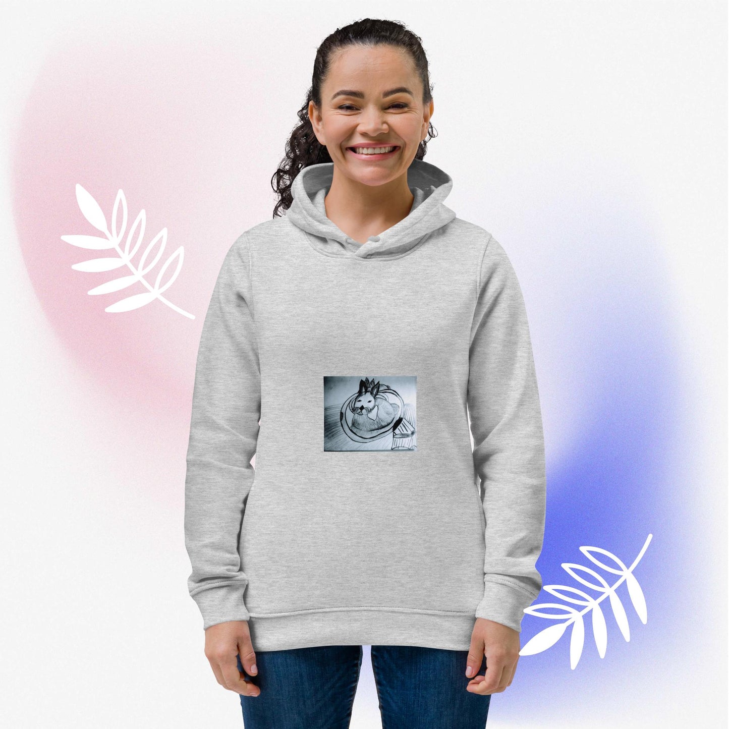 Women's eco fitted hoodie