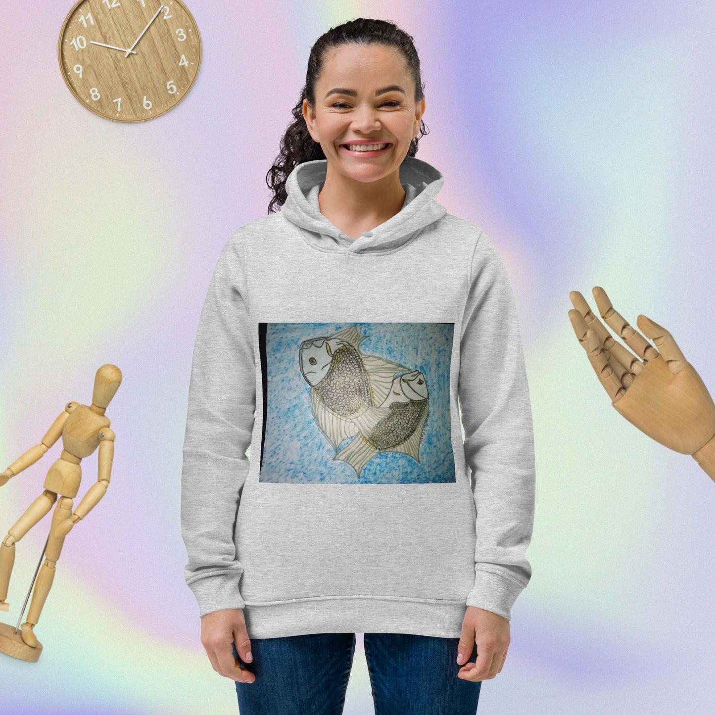 Women's eco fitted hoodie