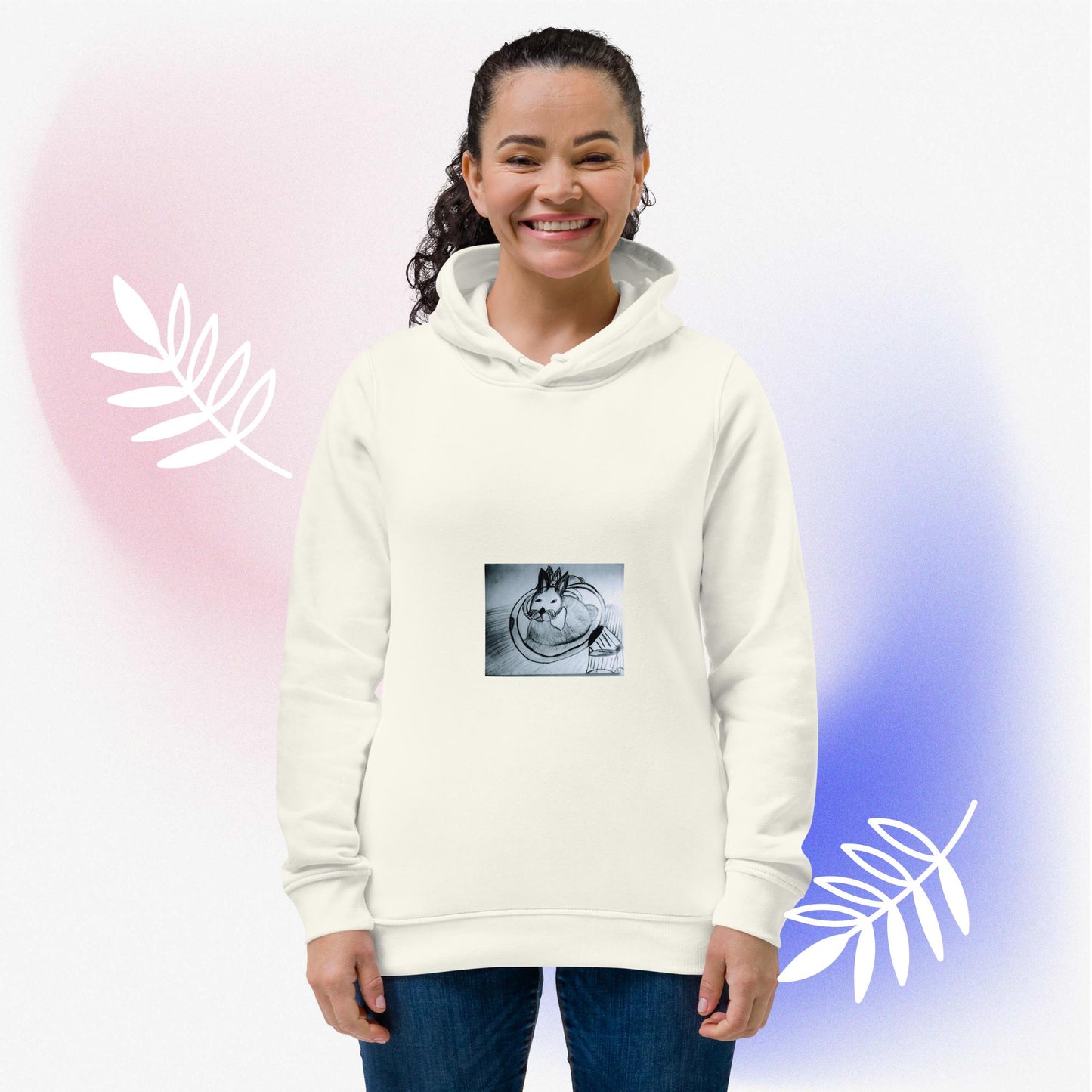 Women's eco fitted hoodie