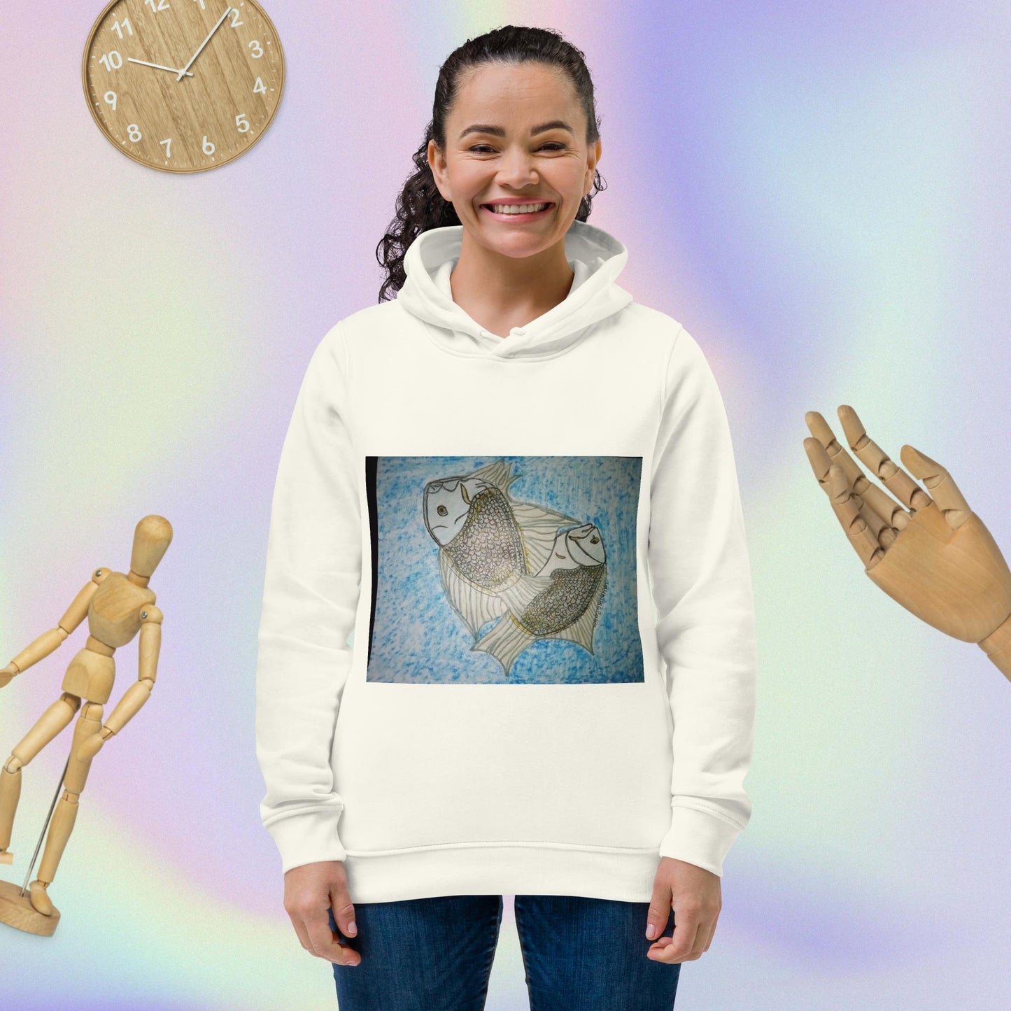 Women's eco fitted hoodie
