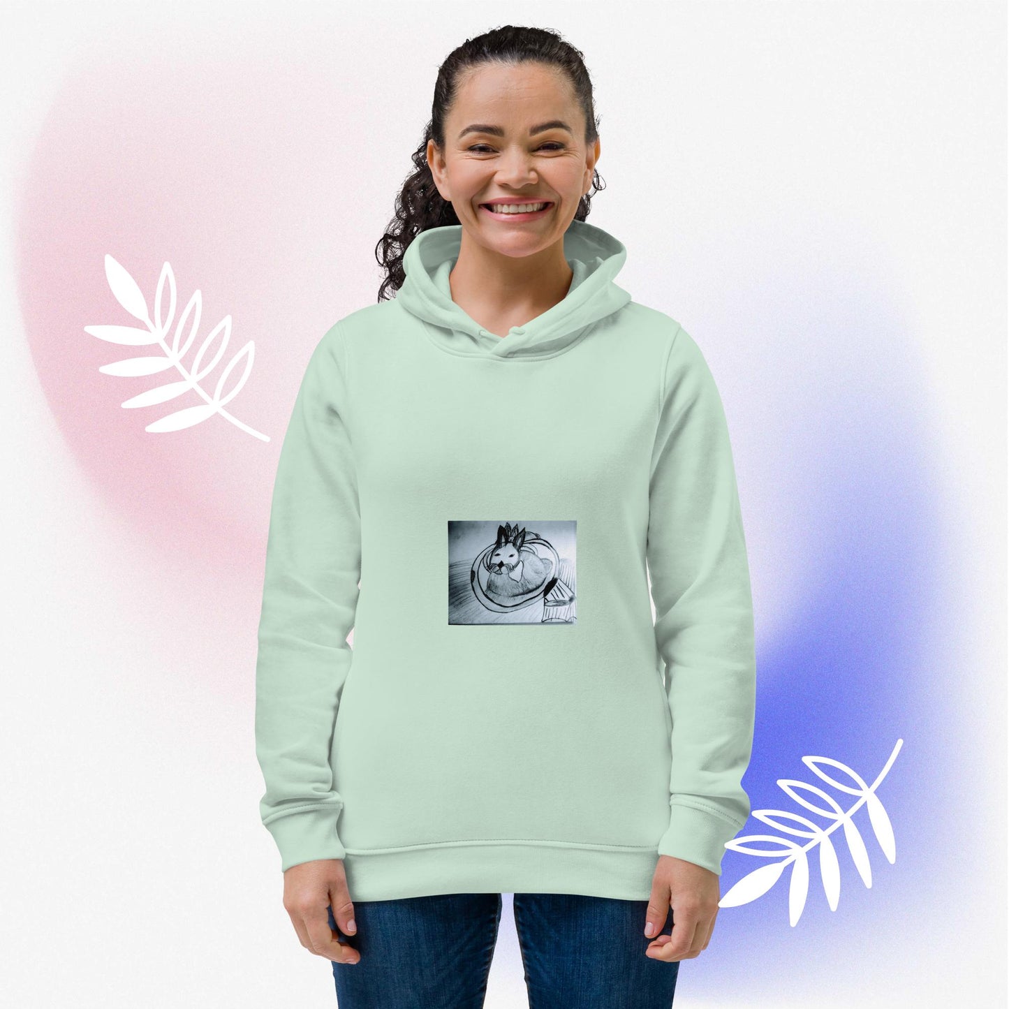 Women's eco fitted hoodie