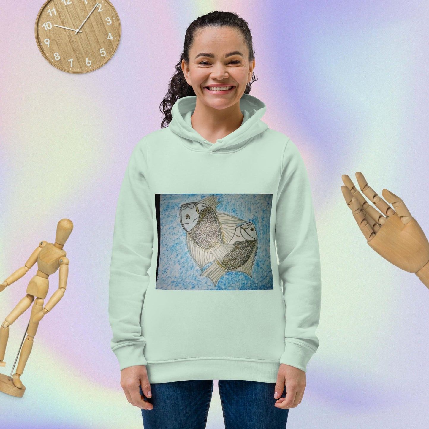 Women's eco fitted hoodie