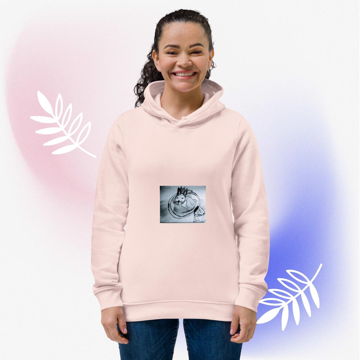 Women's eco fitted hoodie
