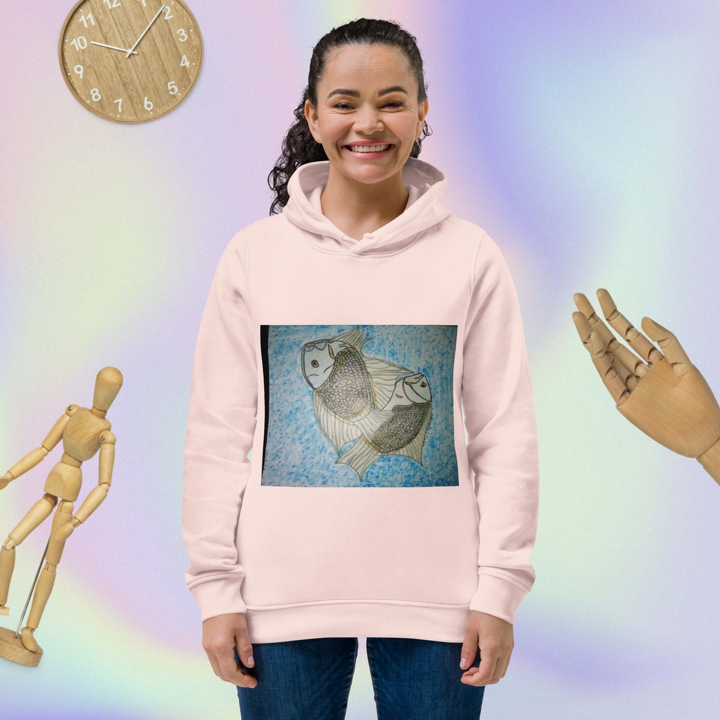 Women's eco fitted hoodie
