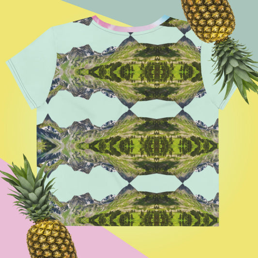 All-Over Print Crop Tee