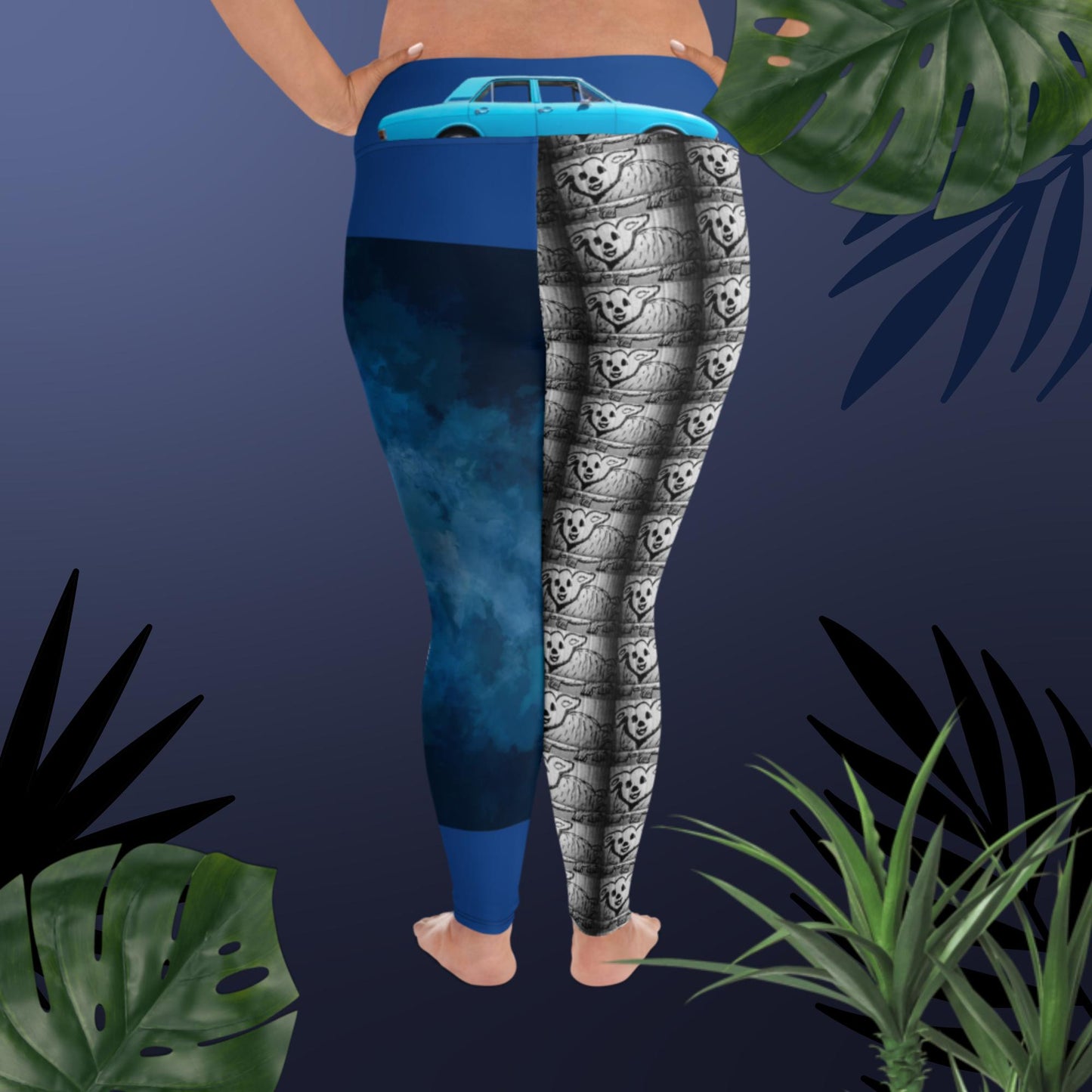 All-Over Print Plus Size Leggings