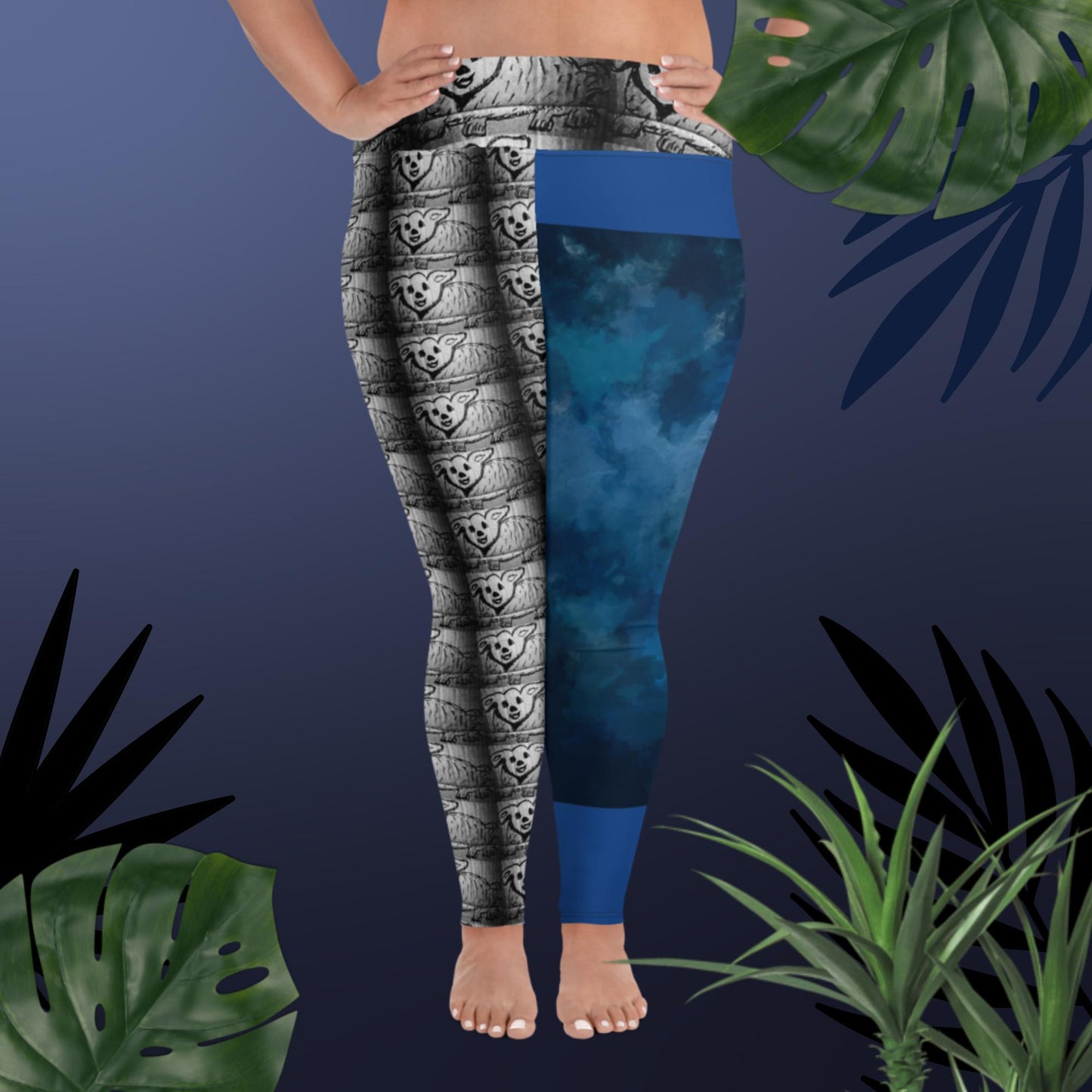 All-Over Print Plus Size Leggings