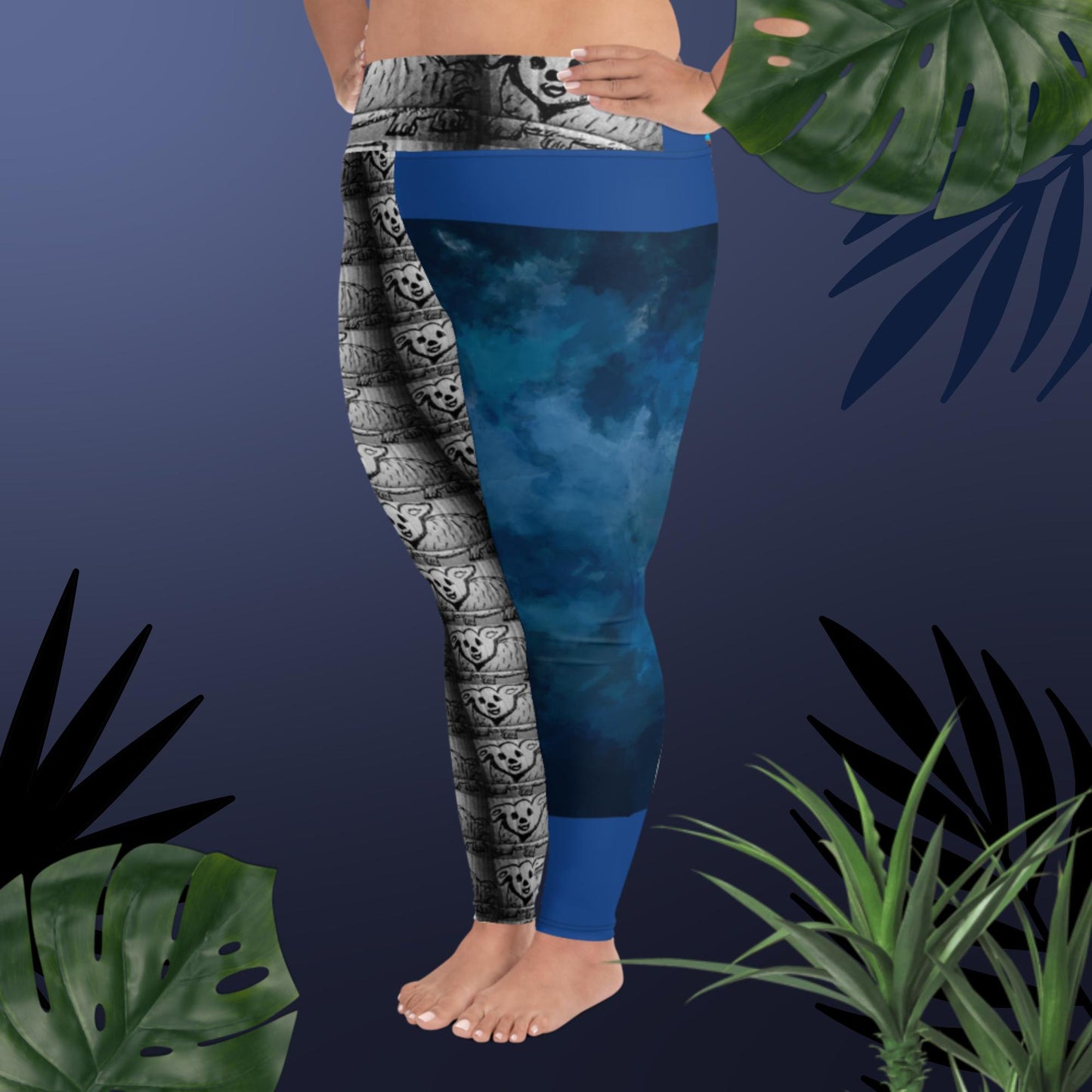 All-Over Print Plus Size Leggings