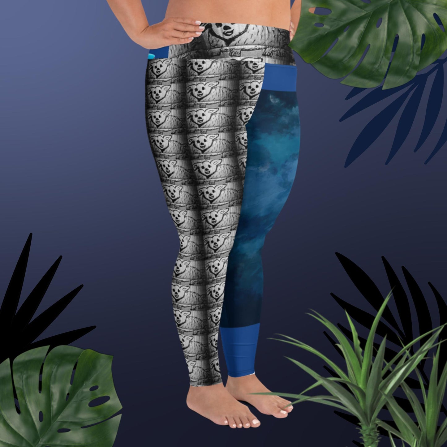 All-Over Print Plus Size Leggings