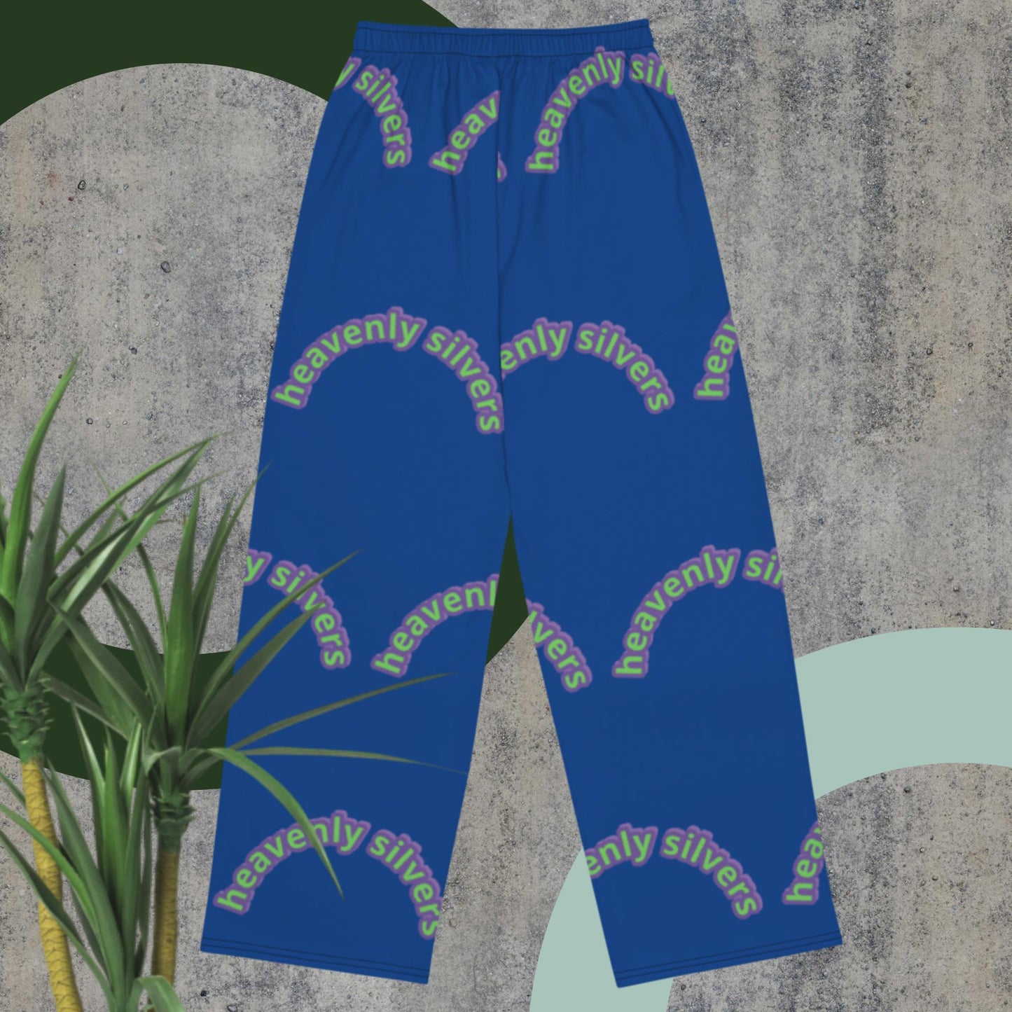 All-over print unisex wide-leg pants