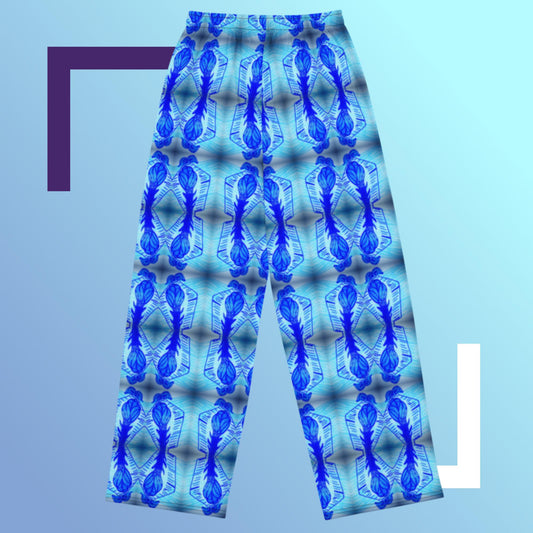 All-over print unisex wide-leg pants