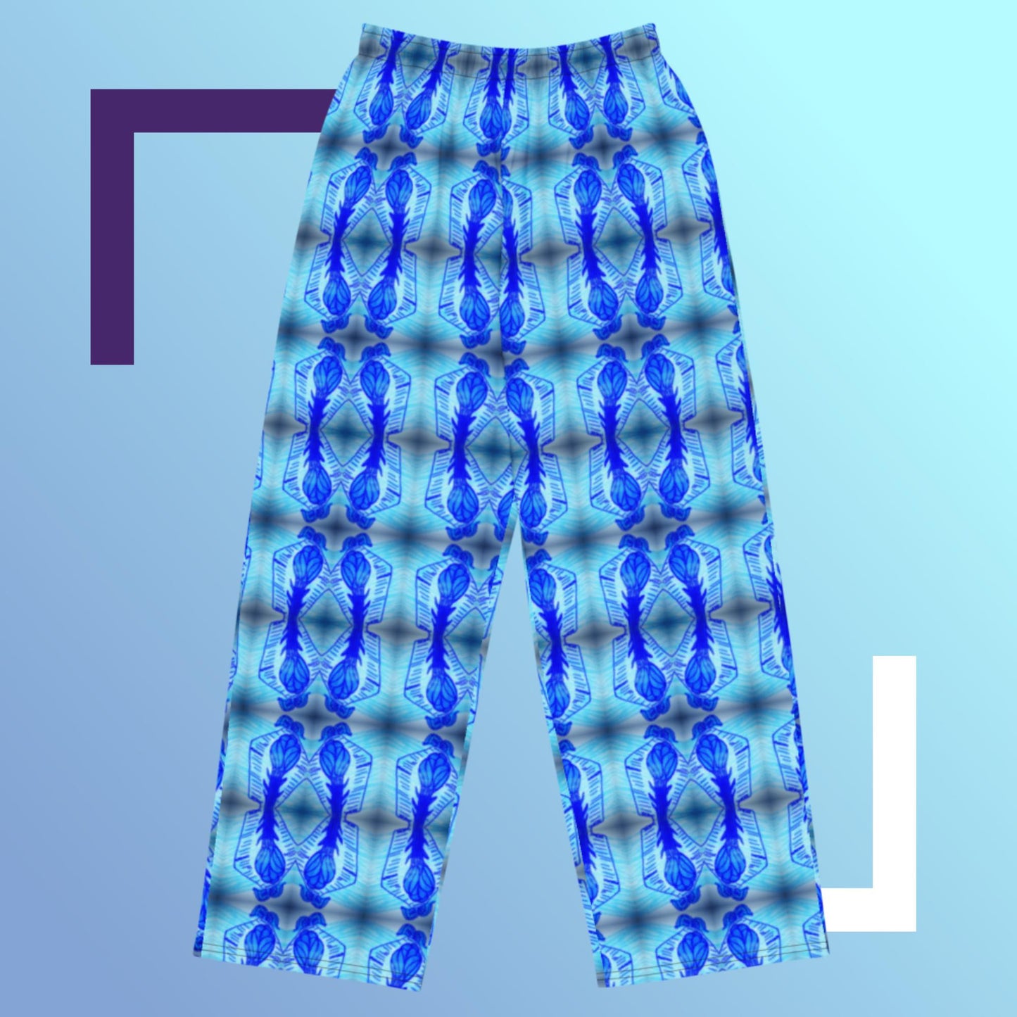 All-over print unisex wide-leg pants