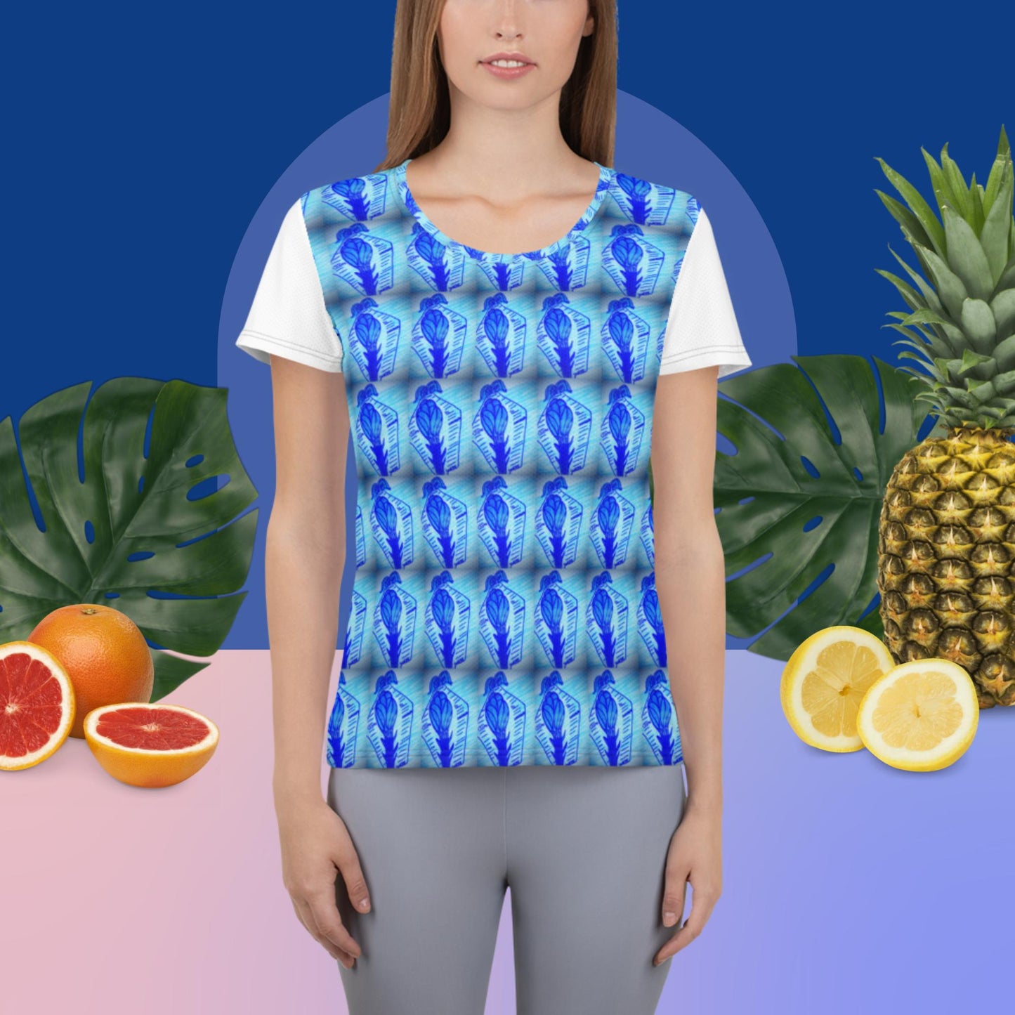 All-Over Print Women's Athletic T-shirt