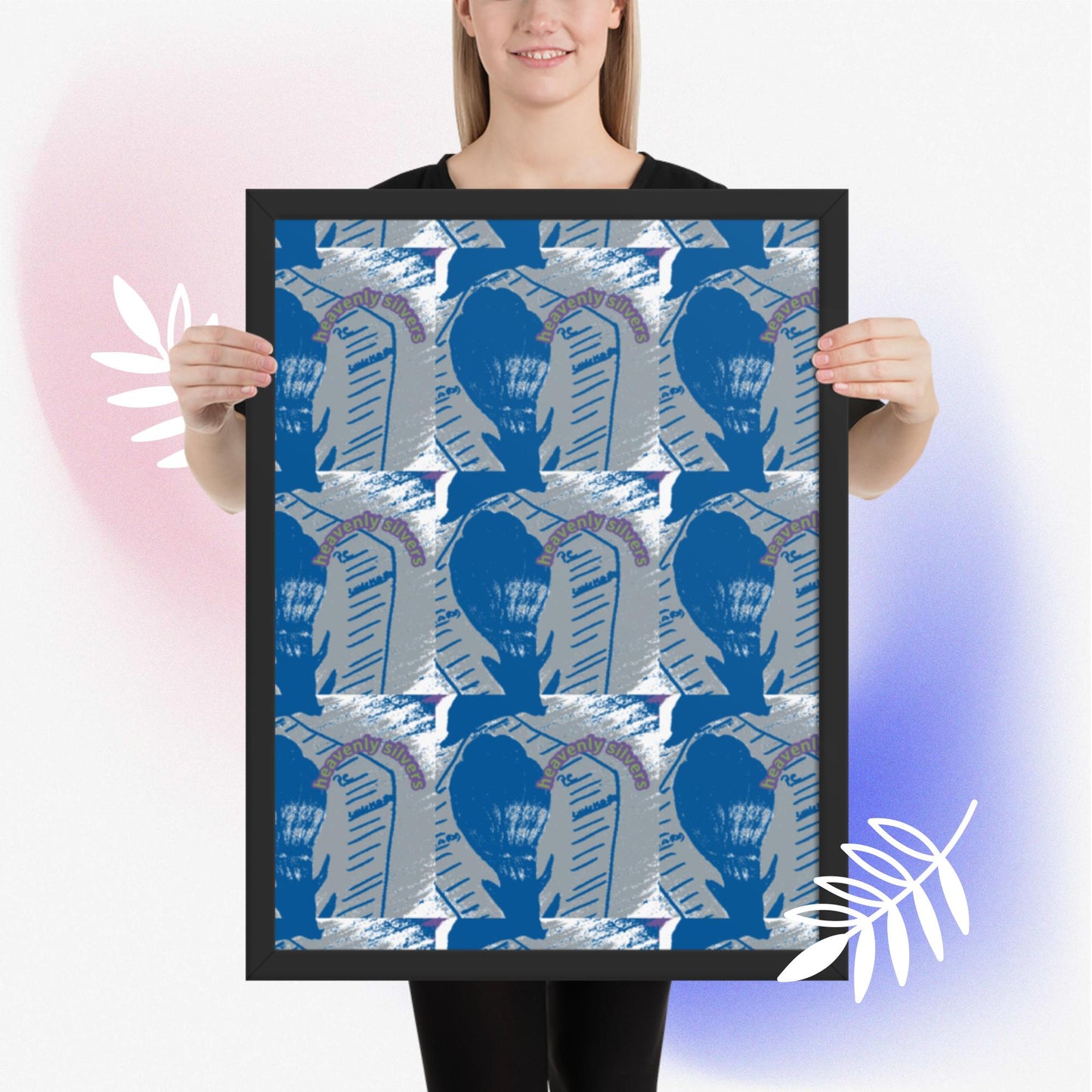 Framed poster
