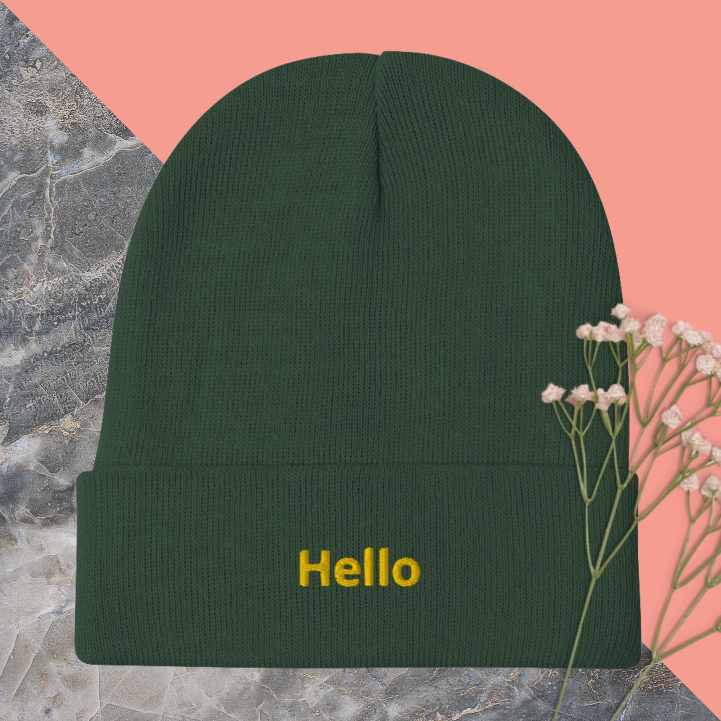 Embroidered Beanie