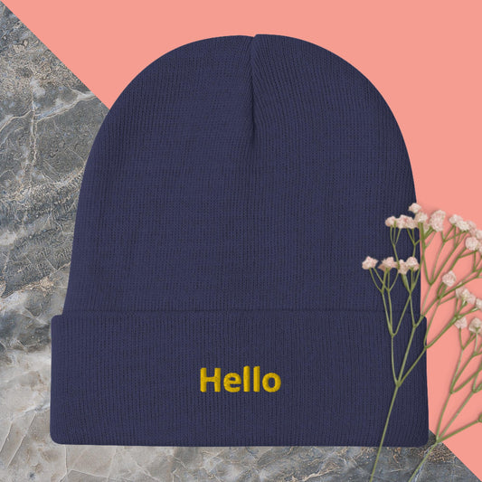 Embroidered Beanie