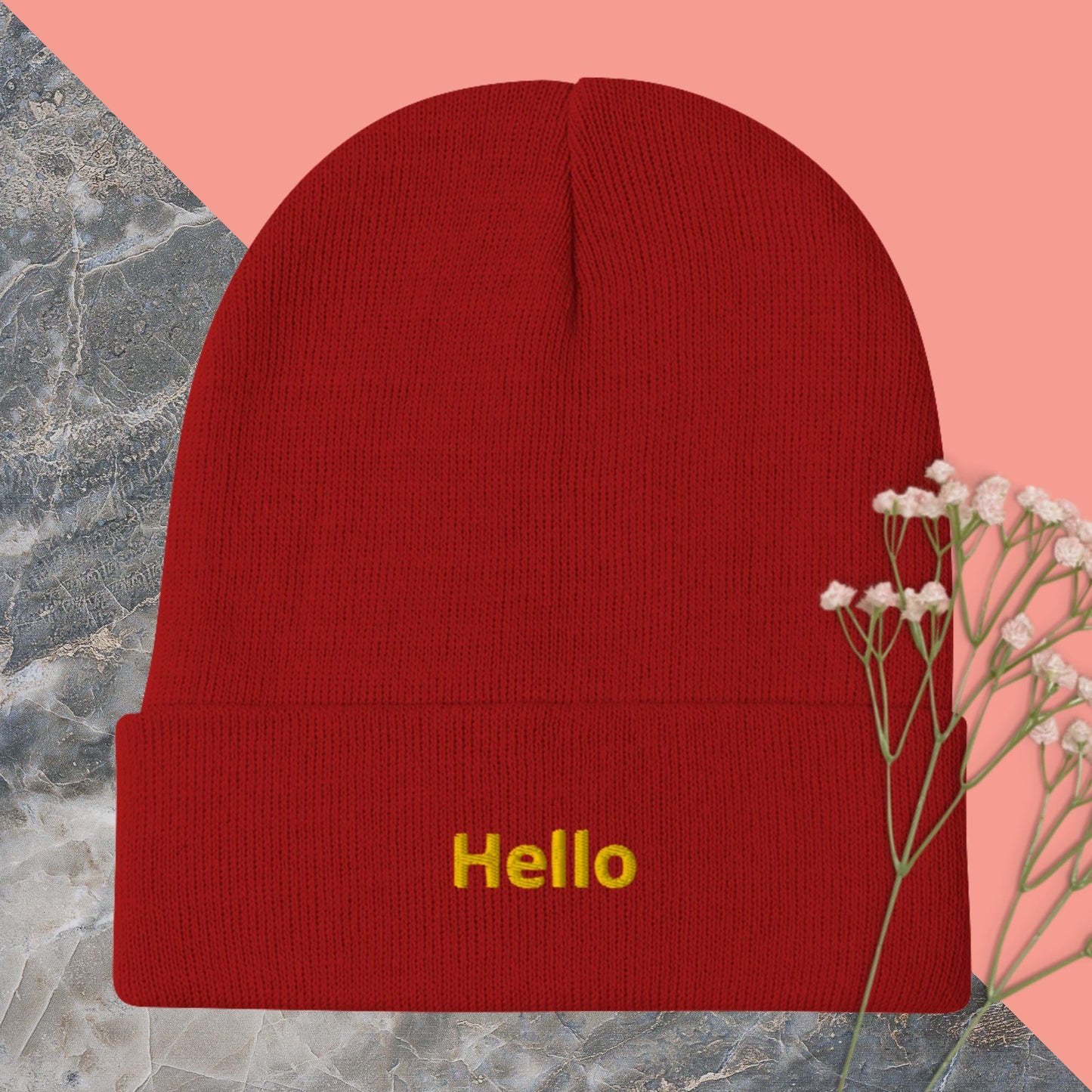 Embroidered Beanie