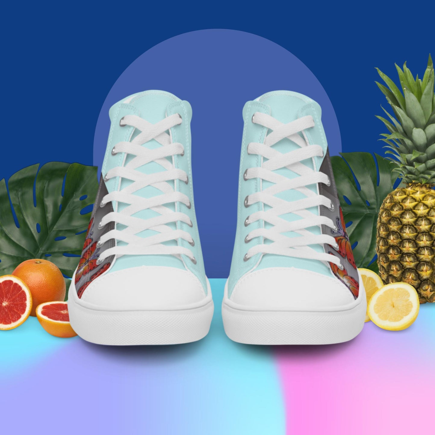 Men’s high top canvas shoes