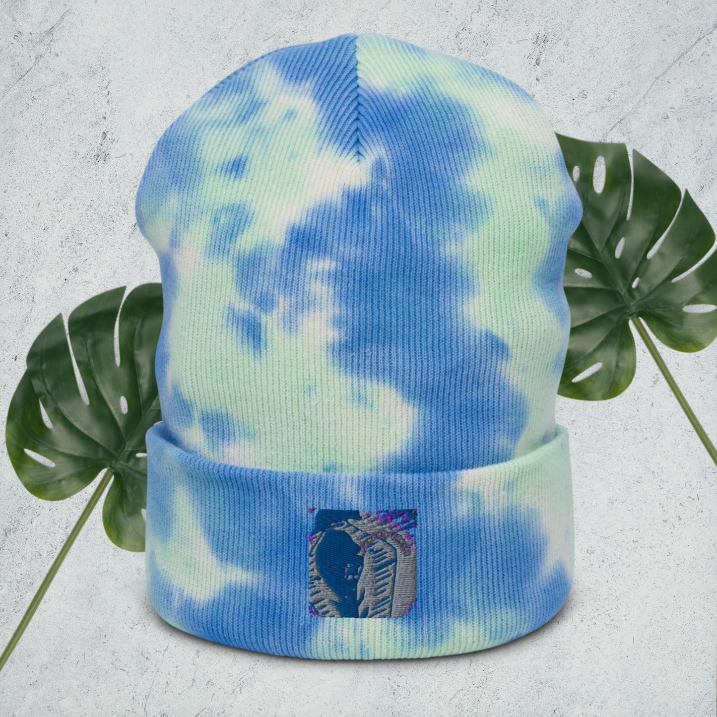 Tie-dye beanie