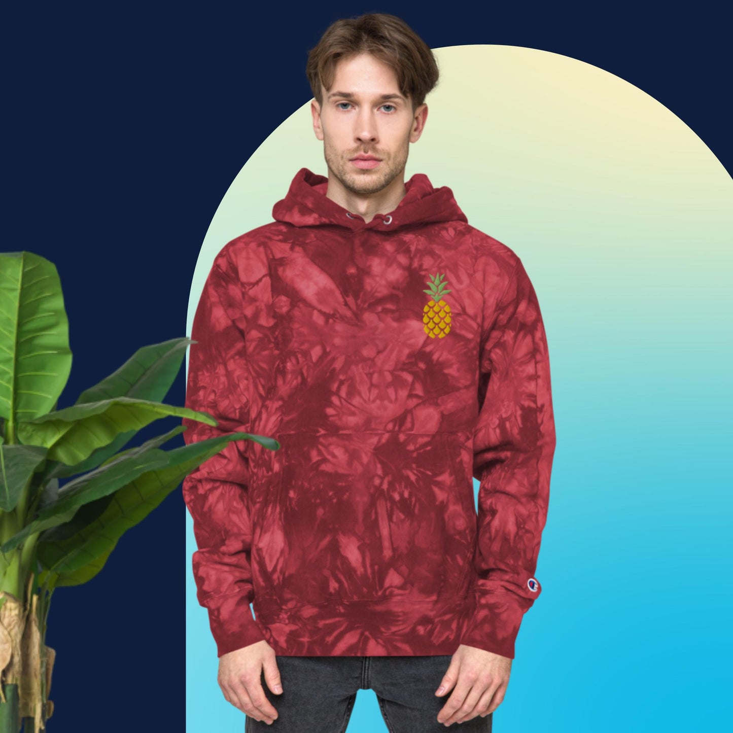 Unisex Champion tie-dye hoodie