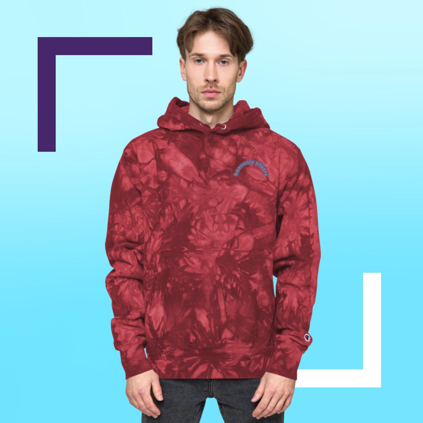 Unisex Champion tie-dye hoodie