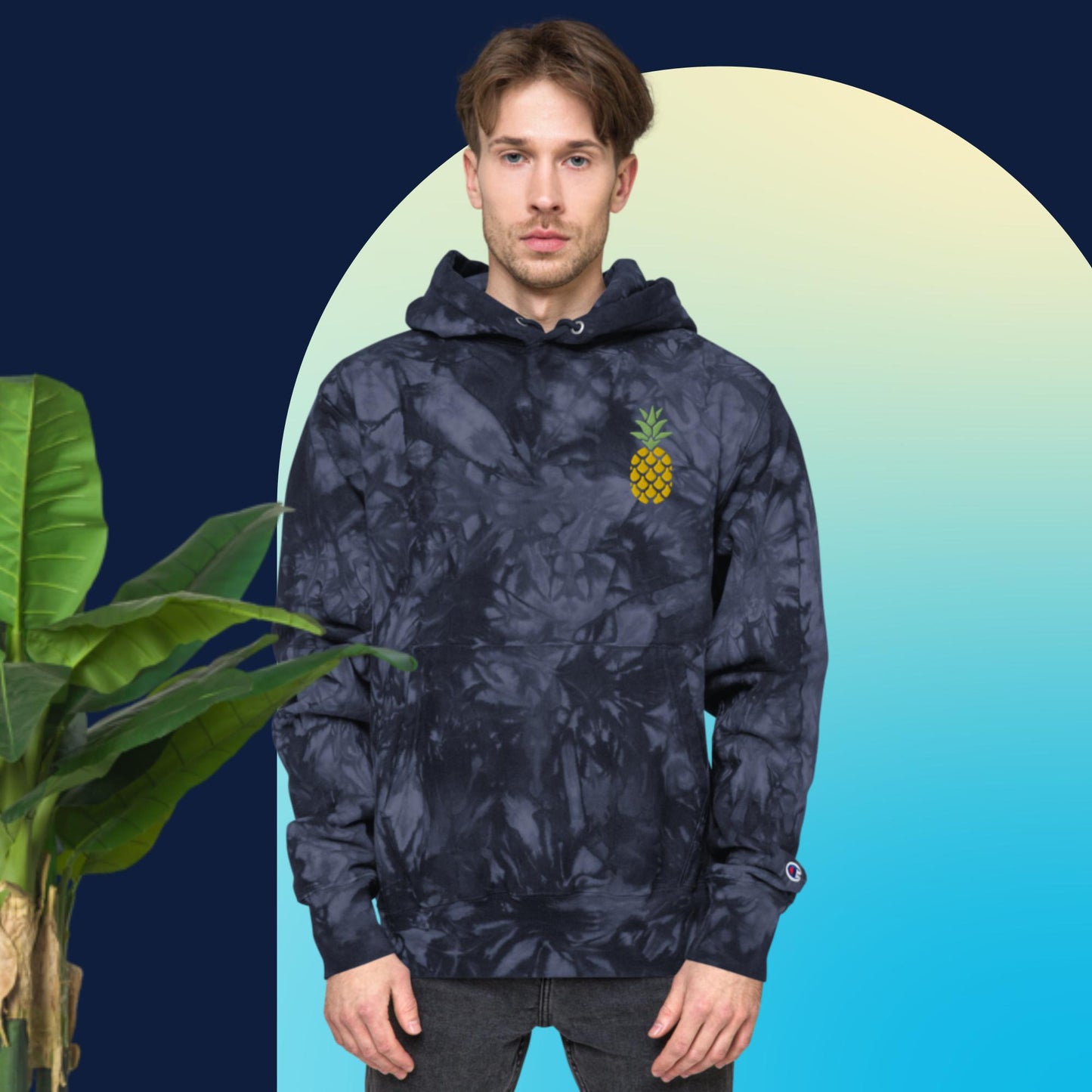 Unisex Champion tie-dye hoodie