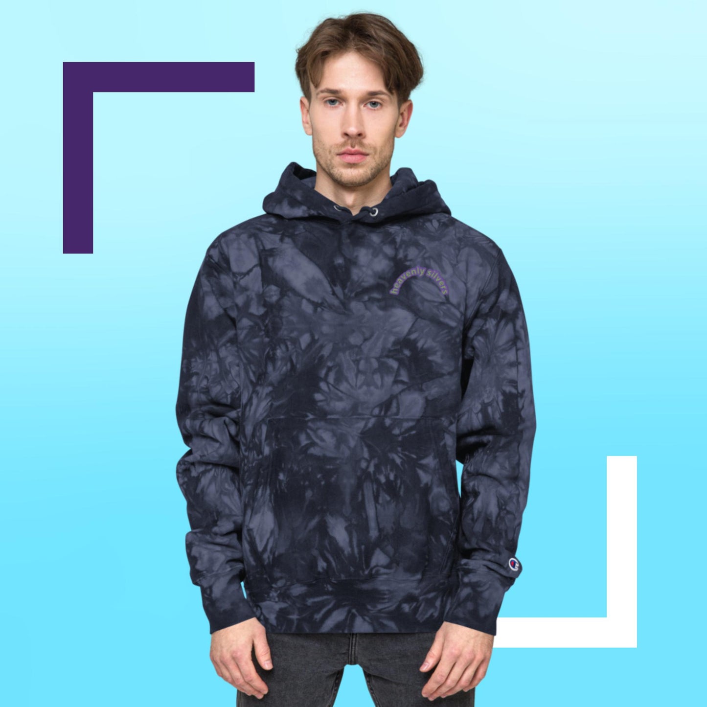 Unisex Champion tie-dye hoodie
