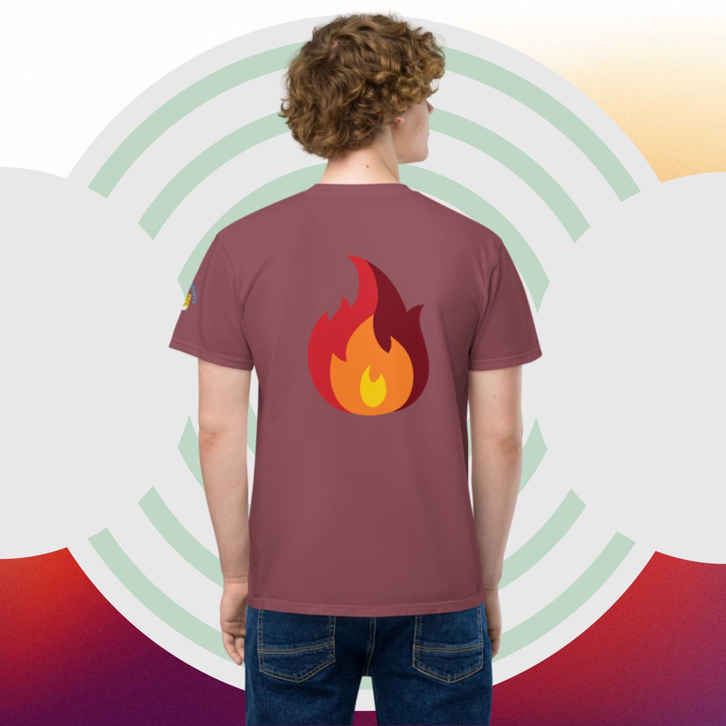 Unisex garment-dyed pocket t-shirt