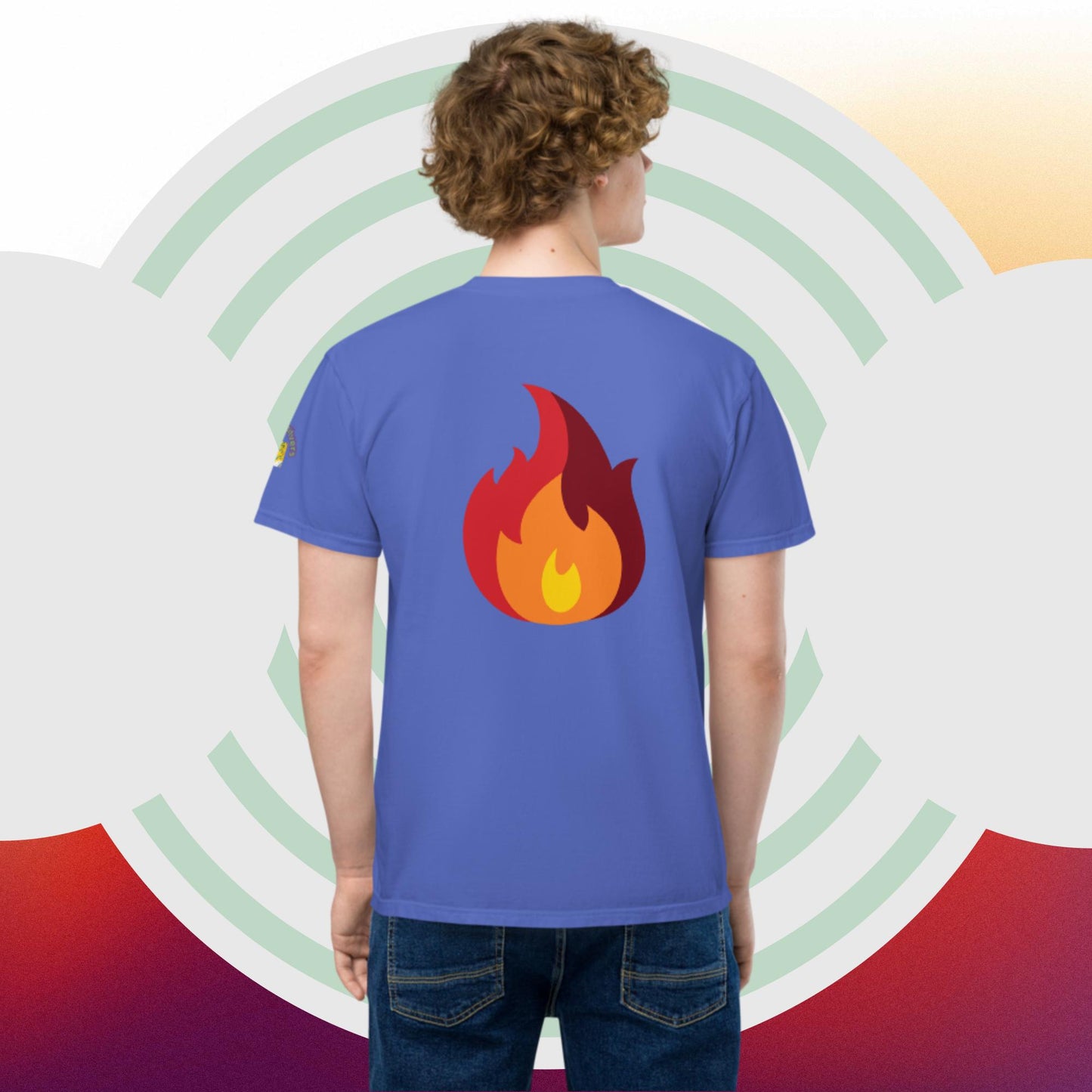 Unisex garment-dyed pocket t-shirt