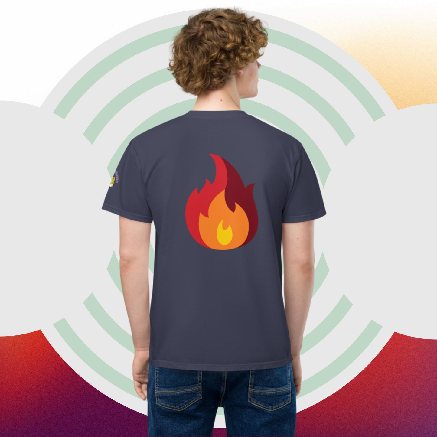 Unisex garment-dyed pocket t-shirt