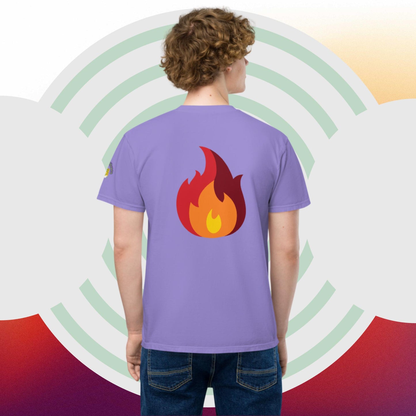 Unisex garment-dyed pocket t-shirt