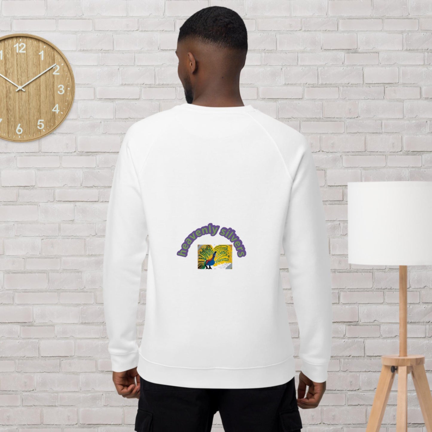 Unisex organic raglan sweatshirt