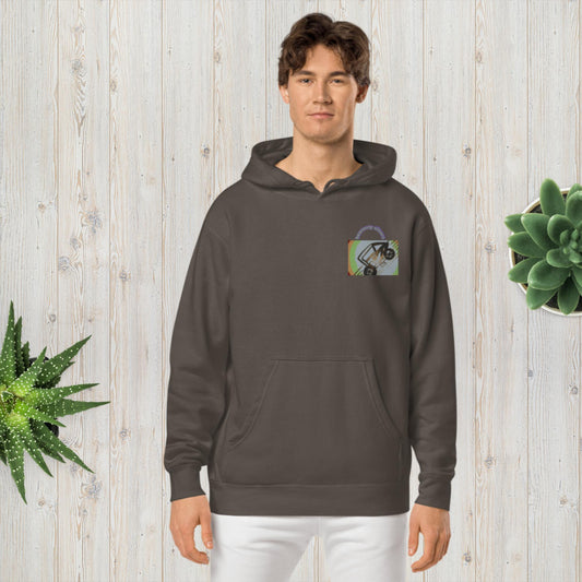 Unisex pigment-dyed hoodie