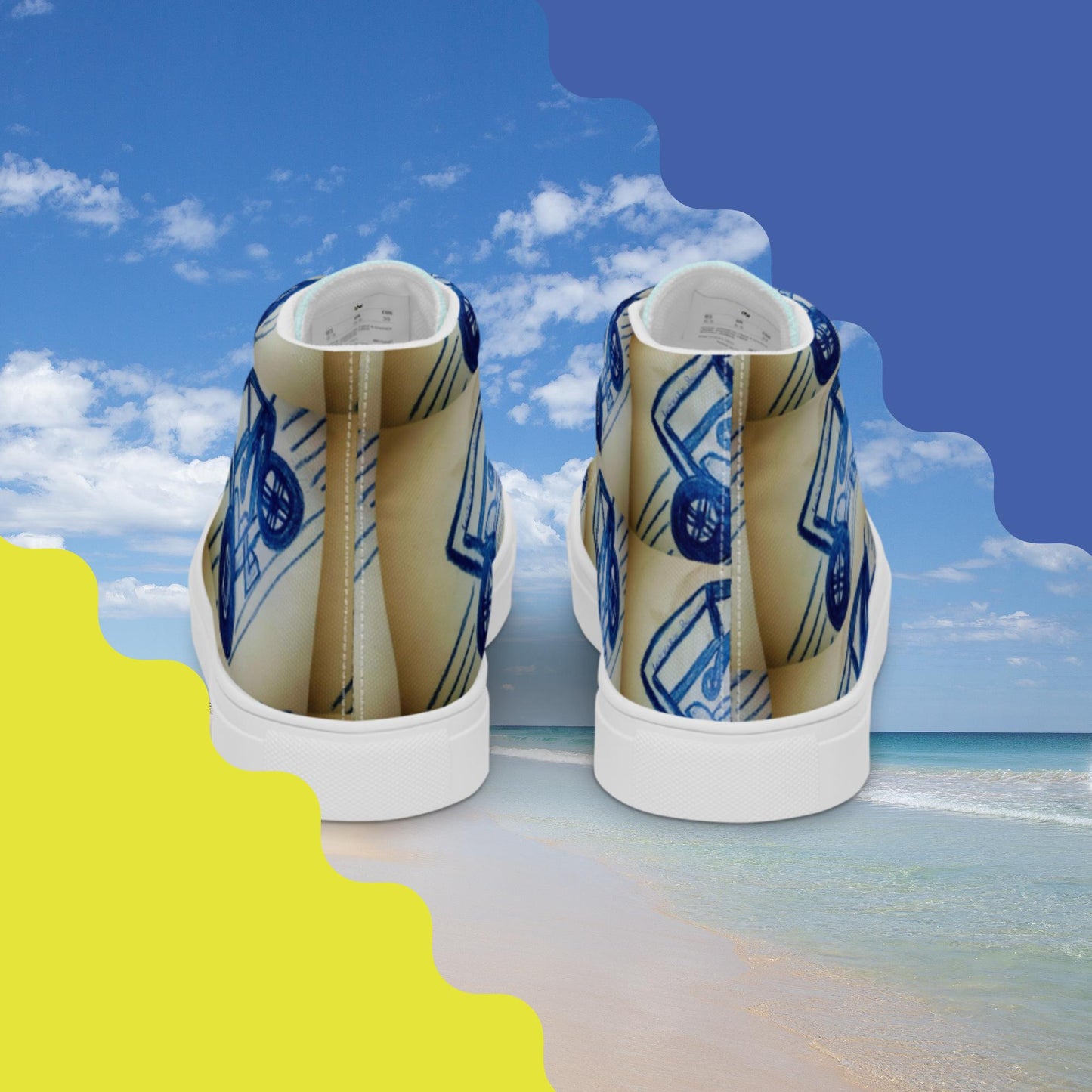 Women’s high top canvas shoes