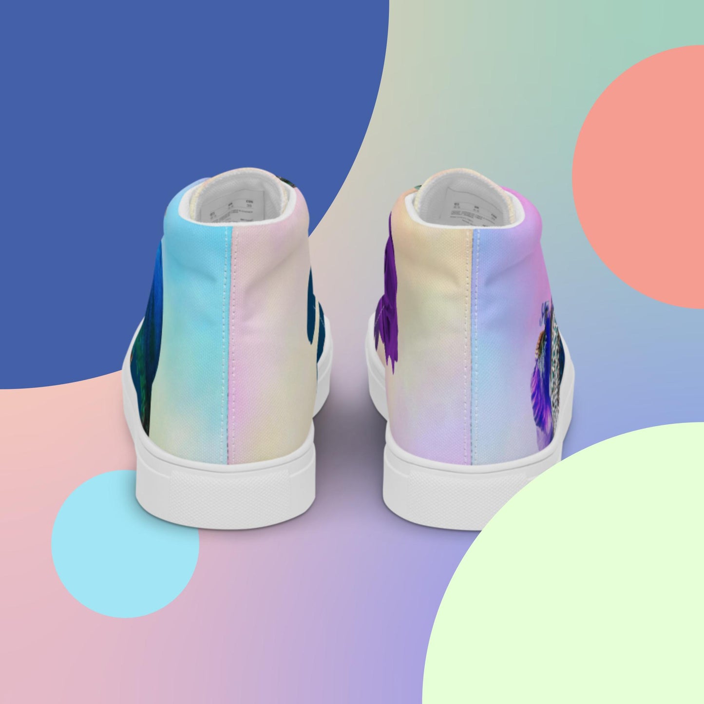 Women’s high top canvas shoes