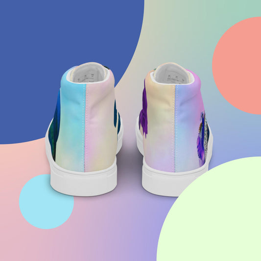 Women’s high top canvas shoes