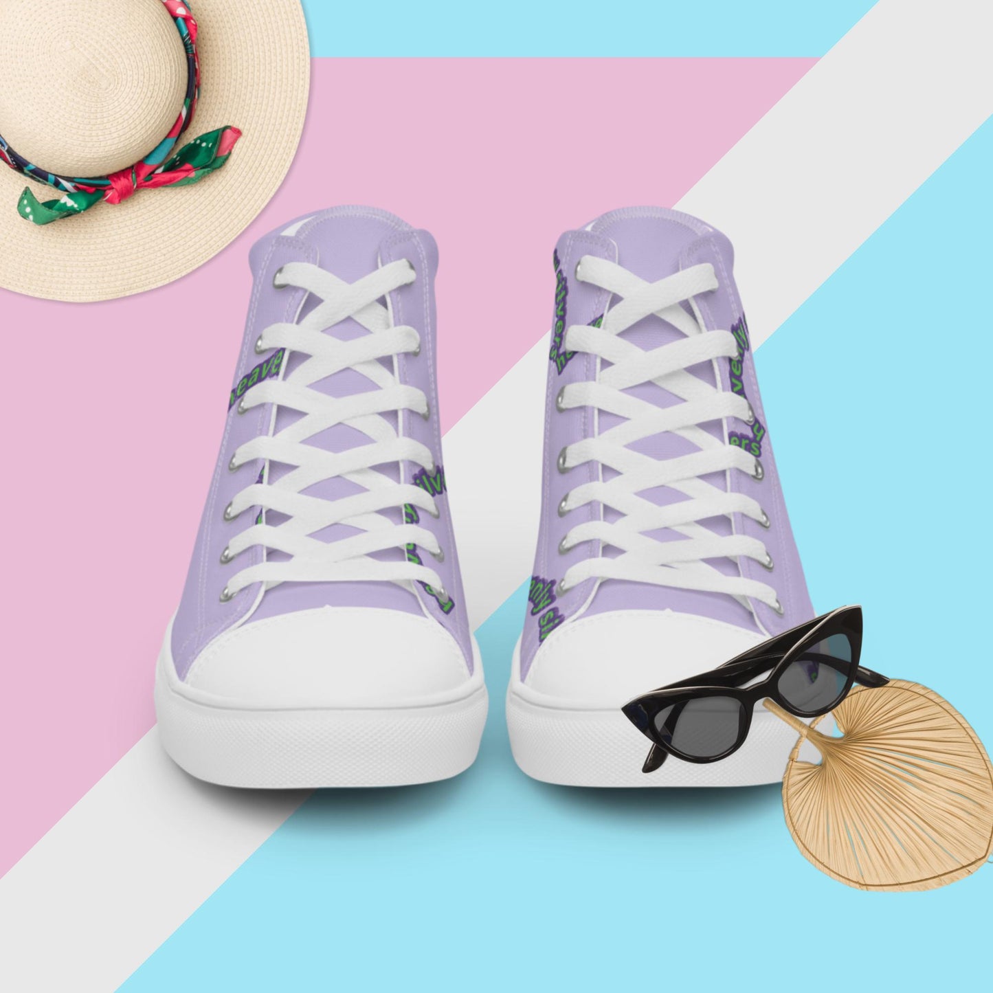 Women’s high top canvas shoes