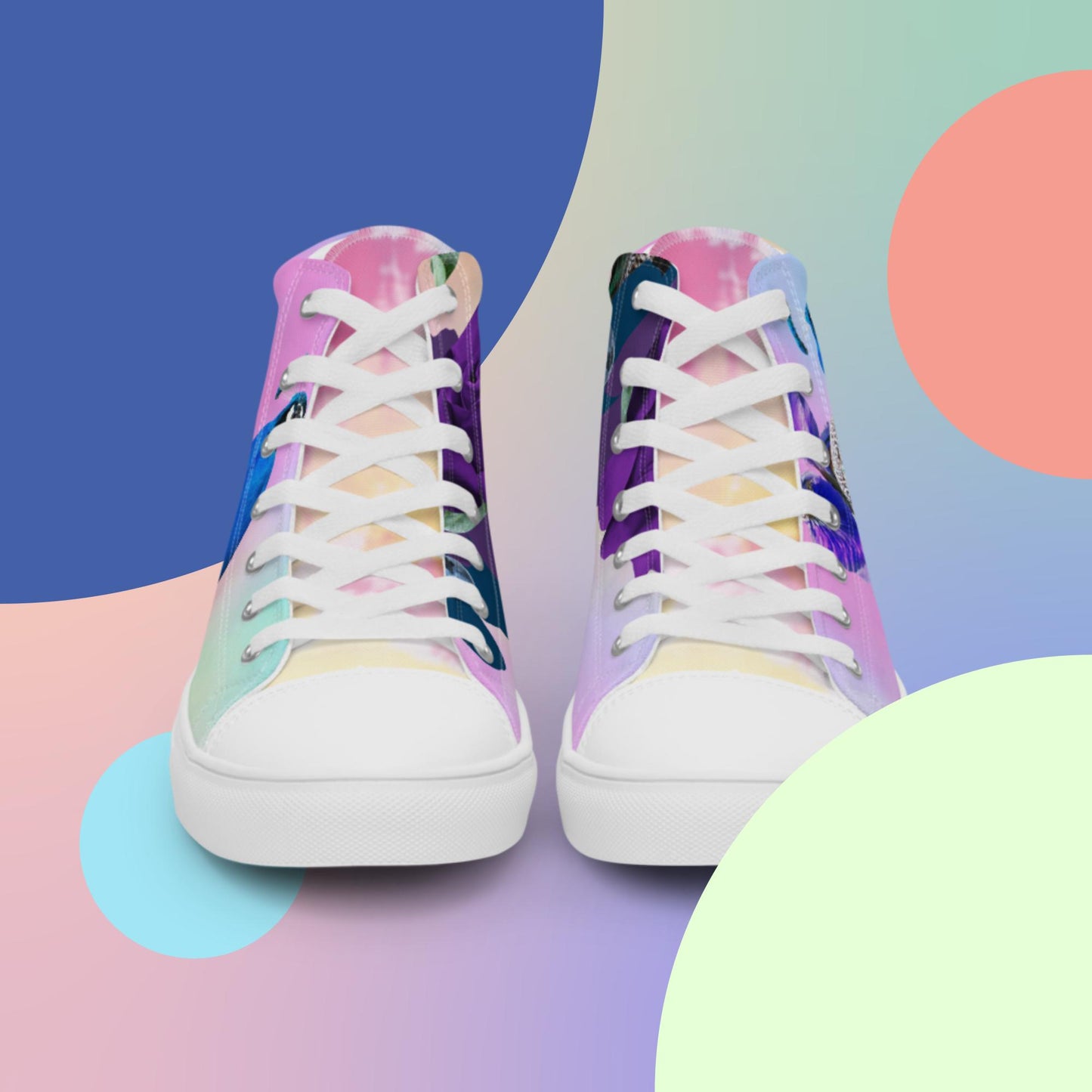 Women’s high top canvas shoes
